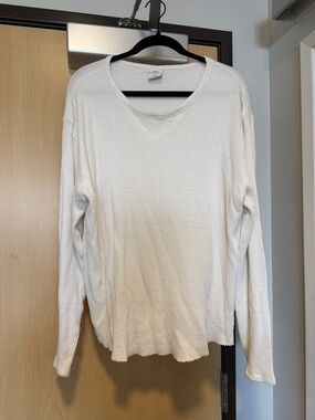 Urban Outfitters Men's White Waffle Short-Sleeve Tee
